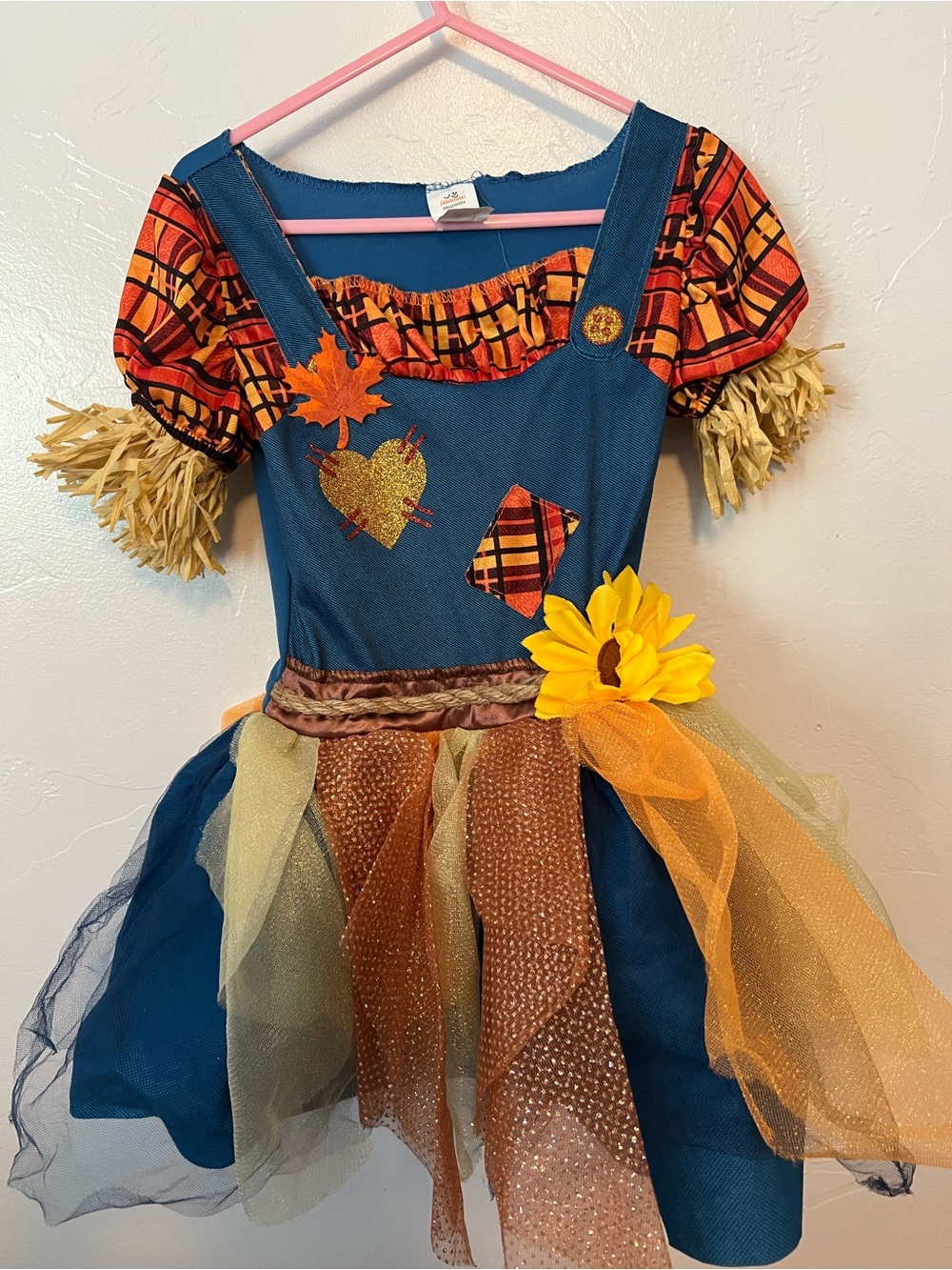 Girls Child Halloween costume Fall Scarecrow Costume Size 3T-4T, 3-4 yrs Wicked